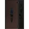 Vdomdoors Front Exterior Prehung Steel Door Ronex1277 Brown Sidelight Exterior Window Sidelite Entry Metal RONEX1277EXD-BRW-W36+14xH80-LH-I - alternate 1