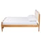 Baxton Studio Lilia Mid-Century Modern Scalloped Cream Boucle and Oak Brown Wood Queen Platform Bed 254-13899-ZORO - alternate 9