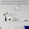 Clockswise 8-Inch Non-Ticking Quartz Wall Clock with Thermometer & Hygrometer - Battery Operated QI004747.SI.8 - alternate 9