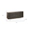 Homeroots 70in Brown and Black Solid Wood Six Drawer Sideboard 380212 - alternate 6