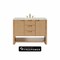 James Martin Vanities Solene 48 in. Single Vanity, Seaside Oak, w/ 3 CM Victorian Silver Silestone Top D225-V48-SSO-FVSL - alternate 1