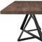 Homeroots 87" Walnut And Black Rectangular Manufactured Wood And Iron Dining Table 486040 - alternate 5