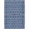 Homeroots 10' X 14' Navy Blue And Ivory Geometric Washable Indoor Outdoor Area Rug 613794 - alternate 8