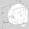 Honeywell Kromschroder Pressure Switch - Air/Flue Gas, Adjustable, 1.5–150 mbar KS84444400 - alternate 3