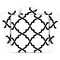 Homeroots 4" X 4" Black and White Quatrefoil Peel and Stick Tiles 399920 - alternate 4