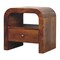 Homeroots 18" Brown Solid Wood Two Drawer Nightstand 701736 - alternate 10