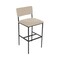 Bfm Seating Meghan Barstool, Grade 4 Upholstered Seat & Back - Steel Frame - Sand Black Finish JS33BM2117-2117SB - alternate 1
