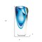 Homeroots 8" Clear and Blue Crystal Table Vase 375782 - alternate 8