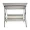 Sunjoy Outdoor Porch Swing, 2 Seat Patio Metal Porch Swing Seats with Adjustable Canopy, Removable Cushion A215012601 - alternate 5