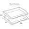 Acrimet Facility 2 Tier Letter Tray Side Load Letter Size Desktop File Organizer Plastic Clear Blue 253.2 - alternate 5