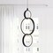 Jonathan Y Loop 7.8 in. Adjustable Integrated LED Metal Ring Pendant, Black JYL7210A - alternate 12