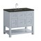 James Martin Vanities Breckenridge 36" Single Vanity, Serenity Blue, w/ 3 CM Phantome Eclos Top 330-V36-SRB-3PHT - alternate 9