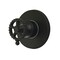 Kingston Brass Single-Handle Six-Way Diverter Valve with Round Trim Kit, Matte Black KS4030CG - alternate 1