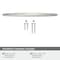 Amerock Arc 6-5/16 inch (160mm) Center-to-Center Satin Nickel Cabinet Pull, 25PK 25VMP69158G10 - alternate 4