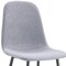 Homeroots Set of Four Gray and Black Fabric and Metal Dining Side Chairs, 4PK 719643 - alternate 5