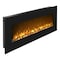 Northwest 50in Wall Mounted Electric Fireplace 10-Color LED Flames Wall Mounted Fireplace Heater 80-WSG02-BLACK - alternate 1