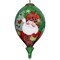 Homeroots Plaid Santa with Cardinals Hand Painted Mouth Blown Glass Ornament 477496 - alternate 4