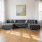 Homeroots Tufted Gray Velvet Modular U Shaped Sofa and Chaise Sectional With Toss Pillows 642272 - alternate 9