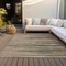 Homeroots 3' X 5' Taupe Copper And Green Striped Washable Indoor Outdoor Area Rug 597295 - alternate 8