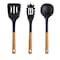Megachef Black Nylon Cooking Utensils with Wood Design, Set of 7 MGNP-711 - alternate 10