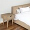 Homeroots 18" Natural Solid Manufactured Wood and Wood One Drawer Nightstand 489238 - alternate 5