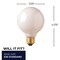 Bulbrite 40W Dimmable Incandescent G25 Light Bulbs, Standard E26 Screw Base, White Glass, 24PK 861022 - alternate 10
