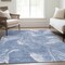 Homeroots 9' X 12' Blue And Sky Blue Abstract Washable Indoor Outdoor Area Rug 587474 - alternate 7