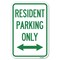 Signmission Reserved Parking Sign Resident Parking Only , 12 Inch x 18 Inch 1 Sign, Heavy Gauge Aluminum A-1218-23039 - alternate 1