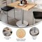 Flash Furniture Bennett 24 in x 30 in Solid Wood Indoor Tabletop in Natural with 18 in Round Dining Height GSF-REC2430-NAT-TR18S-GG - alternate 8