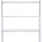 Homeroots White And Silver Metal and Glass Five Tier Ladder Bookcase 286630 - alternate 7