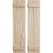 Ekena Millwork Rustic Two Board Joined Board-n-Batten Riverwood Faux Wood Shutters, 11W x 28H, PR SHUBJS11X28RWPR - alternate 1