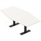 Skutchi Designs 6 Person Conference Table With Power Unit | 6' Hexagon Table | Harmony Series HAR-HEX.IR-48X72-T.BK-W960-NA - alternate 1
