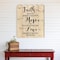 Homeroots Faith Hope Love Unframed Print Wall Art 404801 - alternate 3