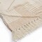 Homeroots 60" X 50" Beige Woven Cotton Striped Throw Blanket with Fringe 516483 - alternate 7
