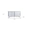 Homeroots 50in White Solid Wood Cabinet Enclosed Storage TV Stand 404274 - alternate 4