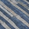 Homeroots 8' Navy Blue And Denim Blue Round Striped Washable Indoor Outdoor Area Rug 608954 - alternate 8