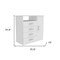 Homeroots 36" White Four Drawer Combo Dresser With Open Shelf 544044 - alternate 13