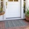 Homeroots 2' X 3' Blue and Cream Damask Washable Non Skid Indoor Outdoor Area Rug 563862 - alternate 8
