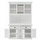 Homeroots White Solid Wood Adjustable Two Tier Bookcase 397121 - alternate 9