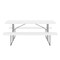 Flash Furniture Insta-Fold 6 Foot Granite White Indoor-Outdoor Picnic Table - Commercial Grade Foldable Steel Frame RB-EBB-3072FD-MND-WH-GG - alternate 10