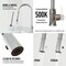 Vigo Bristol Single Handle Pull-Down Sprayer Kitchen Faucet in Stainless Steel VG02033ST - alternate 6