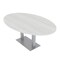 Skutchi Designs Oval Conference Table With Power Unit, 48 in W, 84 in L, White HAR-OVL-48X84-DOU-WA7976-NA - alternate 1