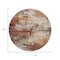 Homeroots 8' Rust And Beige Round Abstract Washable Indoor Outdoor Area Rug 630629 - alternate 8