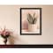 Homeroots Striped Bohemian Plant Black Framed Print Wall Art 530132 - alternate 4
