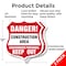 Signmission Construction Area Shield Sign Danger! Un, 12 inch X 12 inch, Plastic Sign, 2PK SHI-P-2PACK-12-373 - alternate 5
