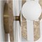 Jonathan Y Tivoli 12 in. Modern Minimalist 1-Light Ovoid Marble Stripe LED Wall Sconce, Light Brown/White JYL5900B - alternate 11