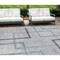 Homeroots 8' X 10' Gray Charcoal And Blue Geometric Washable Indoor Outdoor Area Rug 588341 - alternate 1