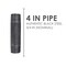 Ace Trading - Nipple 3/4 in. MIP each X 3/4 in. D MIP Black Steel 4 in. L Nipple 300UP34X4 - alternate 7