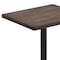 Flash Furniture Bennett 24 in x 30 in Solid Wood Indoor Tabletop in Dark Brown with 22 in x 22 in Dining Height GSF-REC2430-DKBRN-T2222-GG - alternate 9