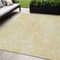 Homeroots 5' X 8' Wheat Gold And Ivory Geometric Washable Indoor Outdoor Area Rug 577608 - alternate 1